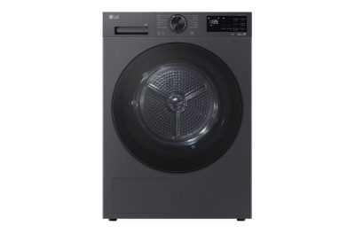 LG Dryer Machine, RHX5009TBB, Energy efficiency class B, Front loading, 9 kg, Heat pump, LED, Depth 66 cm, Wi-Fi, Matte black