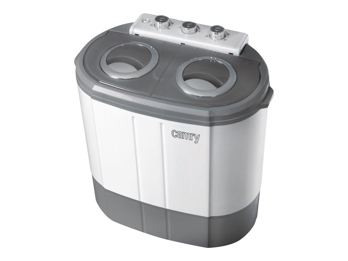 Washing machine, CR 8052, Top loading, Washing capacity 3 kg, 1300 RPM, Depth 40 cm, Width 60 cm, White-Grey