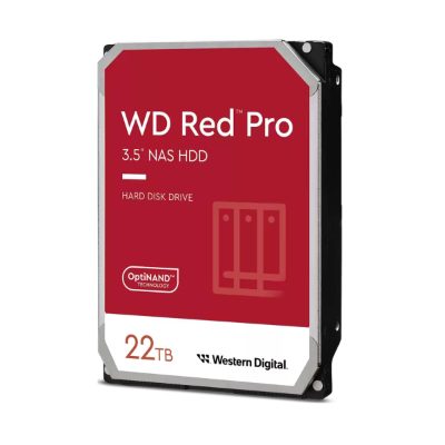 HDD, WESTERN DIGITAL, Red Pro, 22TB, SATA, 512 MB, 7200 rpm, 3,5", WD221KFGX