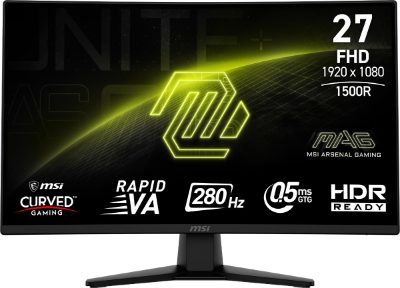 LCD Monitor, MSI, 27 ", 1920 x 1080 pixels, Full HD, Native aspect ratio 16:9, Curved, MAG274CXF