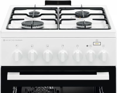 Electrolux gāzes plīts ar elektrisko cepeškrāsni, nerūsoša tērauda, 50cm