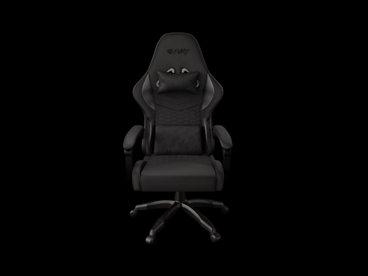 FURY Shinai S4, Gaming Chair, Eco leather, Fabric, Nylon, Black