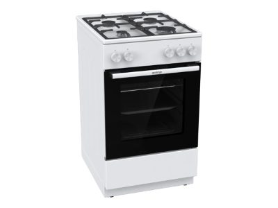 Gorenje GG5A10WFFM, Cooker, Hob type Gas, Oven type Gas, White, Width 50 cm, Grilling, Depth 59.4 cm, 70 L