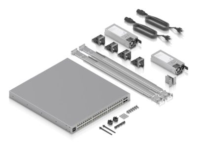 Switch, UBIQUITI, Enterprise Campus 48 PoE, 16x2.5GbE, 32x10GbE, 4xSFP28, PoE+ ports 16, 2150 Watts, ECS-48-POE
