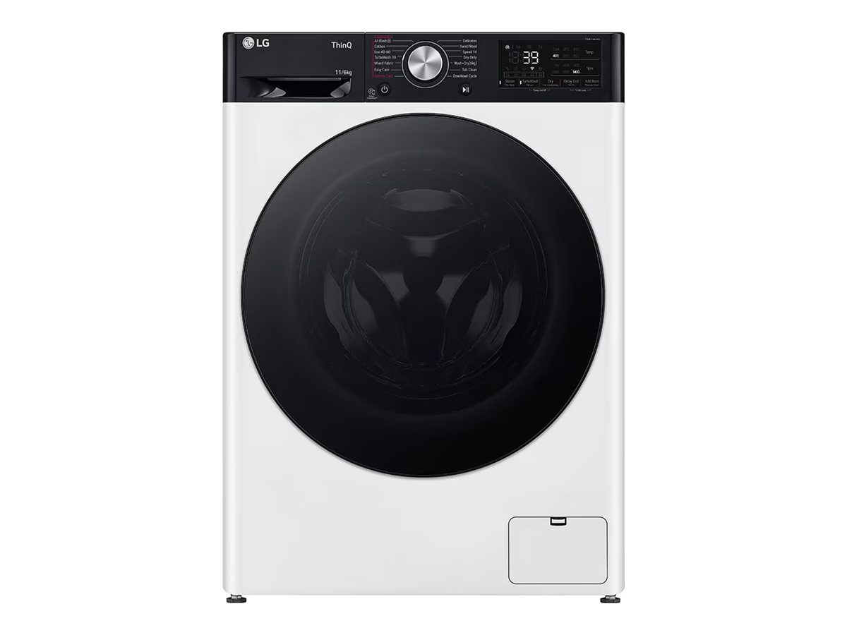 Washing Machine with Dryer, F4DR711S2H, Energy efficiency class A, Front loading, Washing capacity 11 kg, 1400 RPM, Depth 56.5 cm, Width 60 cm, Display, LED, Drying system, Drying capacity 6 kg, Steam function, Direct drive, Wi-Fi, White
