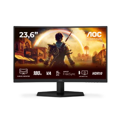 LCD Monitor, AOC, 23.6 ", 1920 x 1080 pixels, Full HD, Native aspect ratio 16:9, LED, Curved, C24G42E