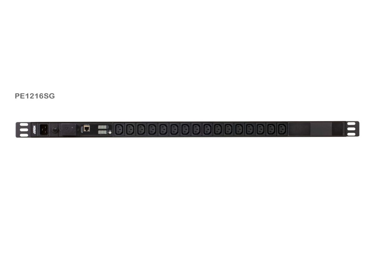 Basic Metered 0U PDU with Surge Protection (16A, 16 Outlet IEC 320 C13), PE1216SG