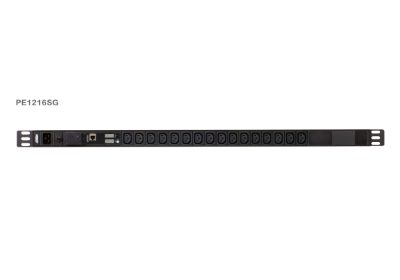 Basic Metered 0U PDU with Surge Protection (16A, 16 Outlet IEC 320 C13), PE1216SG