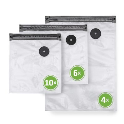 Vacu ZIP-Bags Set, 01243, Transparent