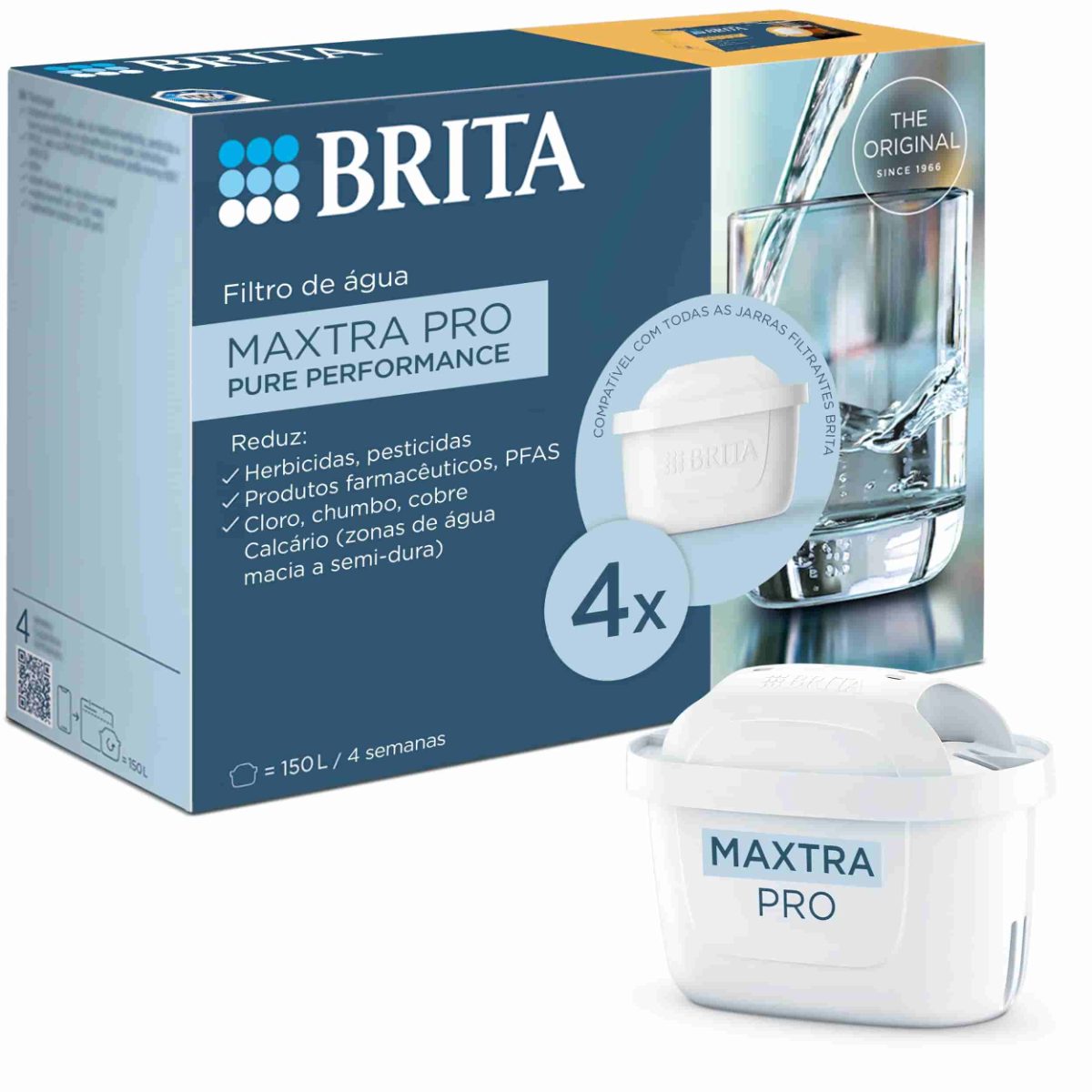 Brita MAXTRA PRO pure Performance ūdens filtra kārtridžs, 4 gab.