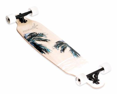 Muuwmi  Longboard Skateboard skrituļdēlis, ABEC 7 , Beach