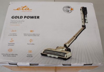 ETA Vacuum Cleaner, Gold Power 1212 90000, Cordless operating, 250 W, 21.6 V, Operating time (max) 35 min, Cream, Warranty 24 month(s), DEMO