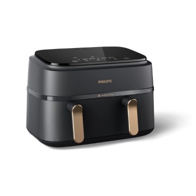 PHILIPS 3000. sērijas karstā gaisa katls ar diviem groziem, 2750W, 9L