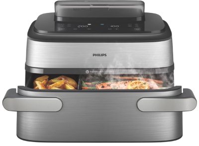 Philips Airfryer, NA565/02 5000 Series, Power 2750 W, Capacity 9.5 L, Silver/Black, RapidAir Plus