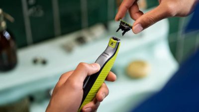 PHILIPS OneBlade 360 skuveklis sejai, zaļš un pelēks