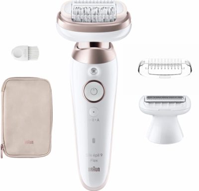 BRAUN Silk 9 epilators 3D RST, komplektā uzgaļi