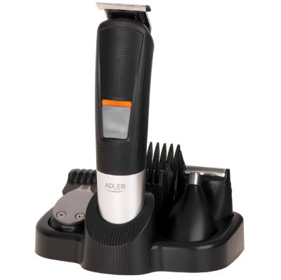 Adler Grooming set 5 in 1, AD 2943, Cordless, Number of length steps 4, Black