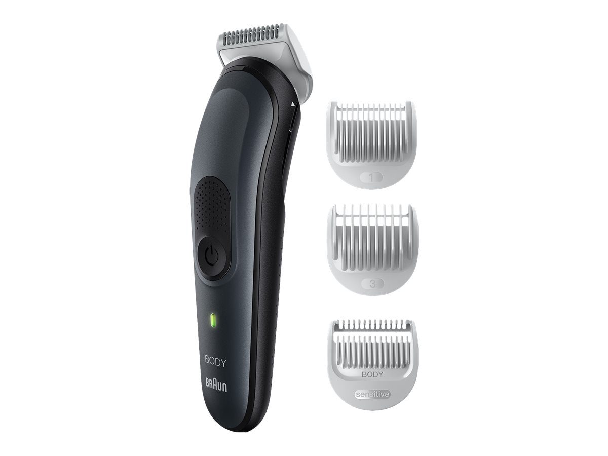 Braun Body Groomer, BG3340, Cordless, Black/Grey