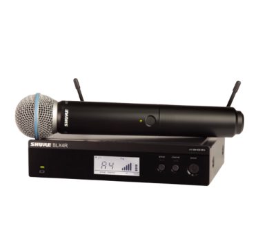 Yes, Wireless Vocal Rack-mount System with Beta 58A, BLX24RE/B58, Black, Wireless connection