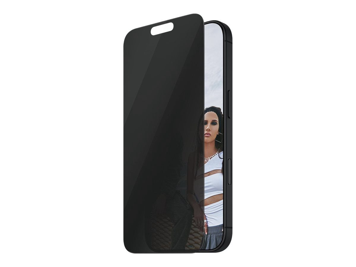 PanzerGlass Screen protector, Apple, iPhone 16 Plus, Glass, Black, Ultra-Wide Fit