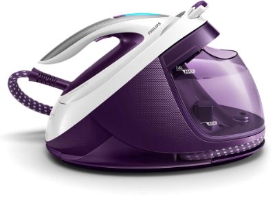 Steam generator, PerfectCare Elite Plus GC9660/30, Steam generator iron, 2700 W, Continuous steam 155 g/min, White/Purple