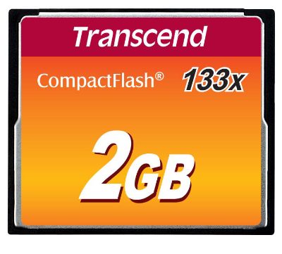 MEMORY COMPACT FLASH 2GB/MLC TS2GCF133 TRANSCEND