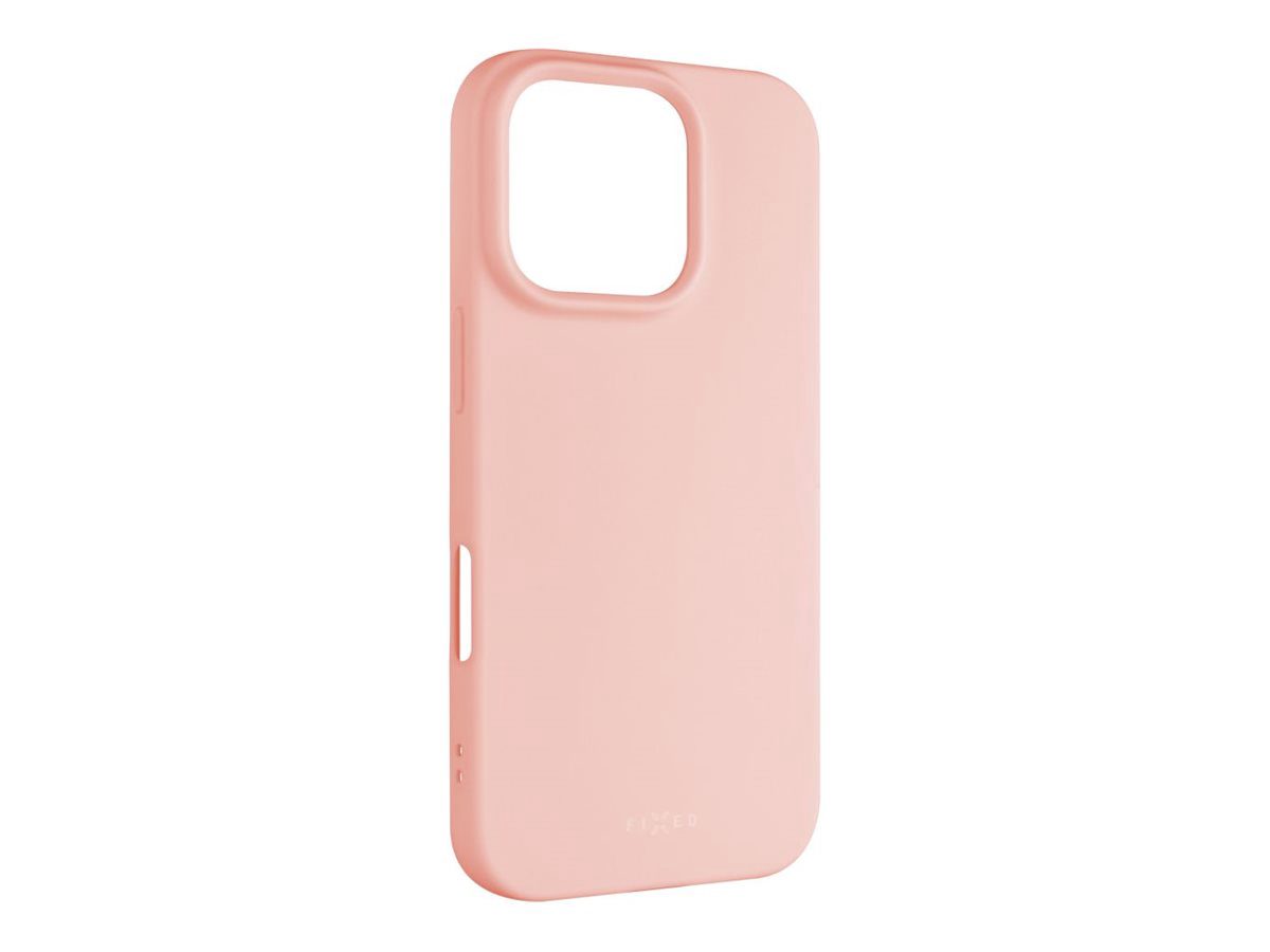 Fixed Story, Back cover, Apple, iPhone 16 Pro, Rubberized, Pink