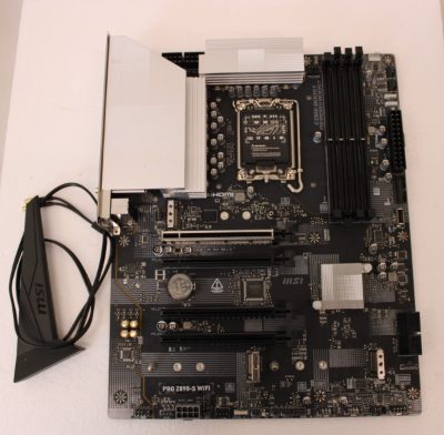 MSI PRO Z890-S WIFI, Processor family Intel, Processor socket LGA1851, DDR5, Supported hard disk drive interfaces SATA, M.2, Number of SATA connectors 4, USED, REFURBISHED, WITHOUT  ACCESSORIES, ONLY BACKPANEL INCLUDED