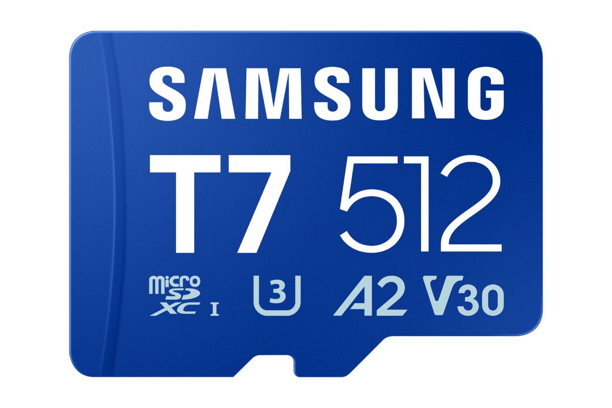 Samsung microSDXC UHS-I Card, T7, 512 GB, microSD, Flash memory class U3, V30, A2