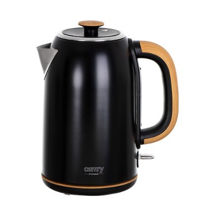 Kettle, CR 1342, Electric, 2200 W, 1.7 L, Stainless steel, 360° rotational base, Black
