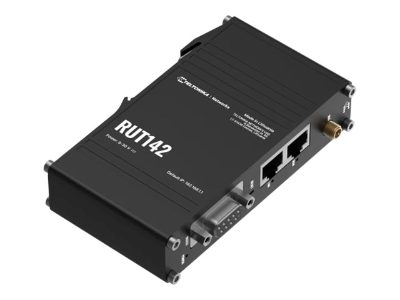 Ethernet Router with RS232 (RUT142000000), RUT142, 802.11n, 10/100 Mbit/s, Ethernet LAN (RJ-45) ports 1, Mesh Support No, MU-MiMO No, No mobile broadband