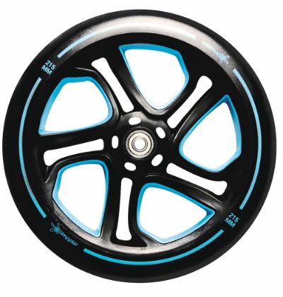 MUUWMI Aluminium Scooter PRO skrejritenis 215 mm, zils
