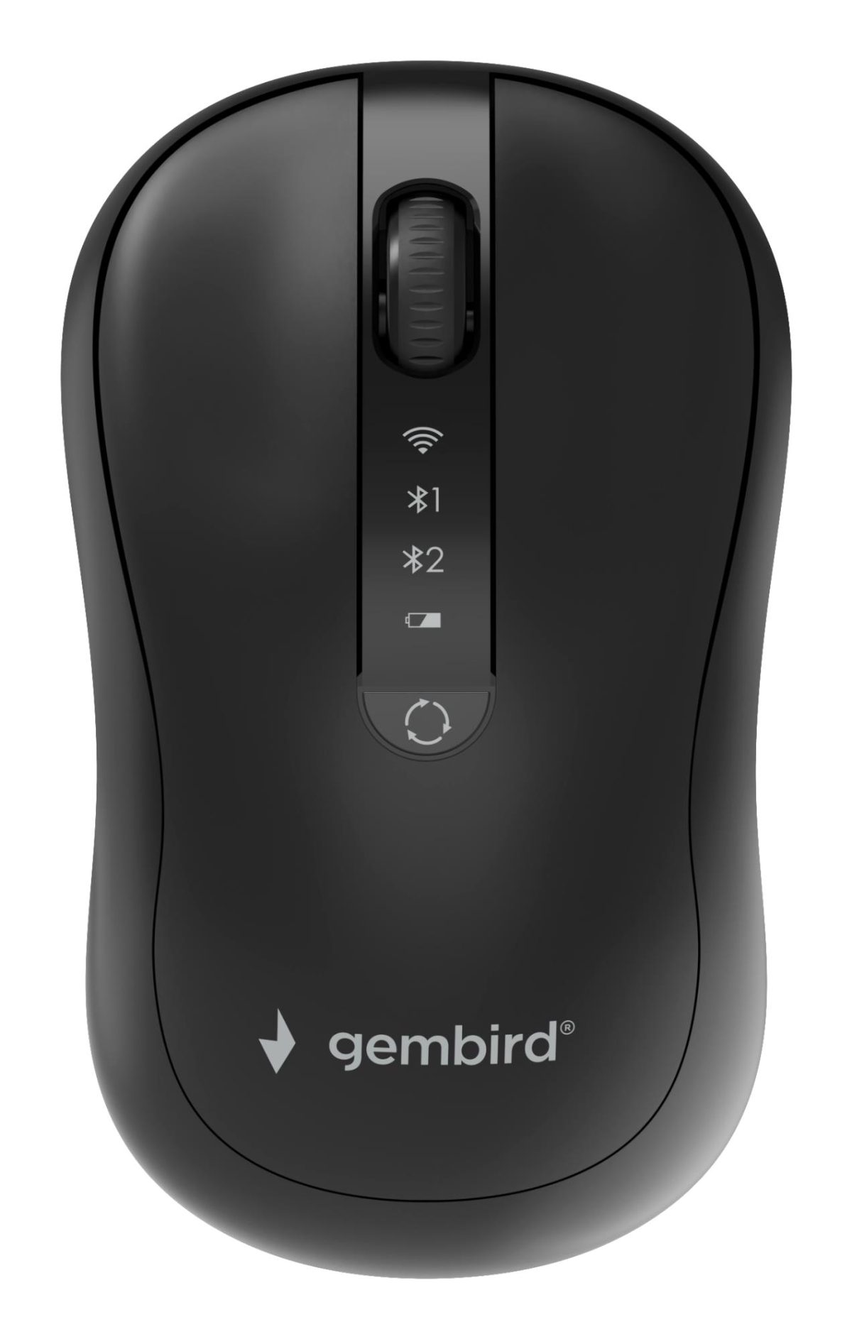 Gembird Dual-mode mouse, MUSW2-4B-01, Wireless, 2.4G, Bluetooth, Black
