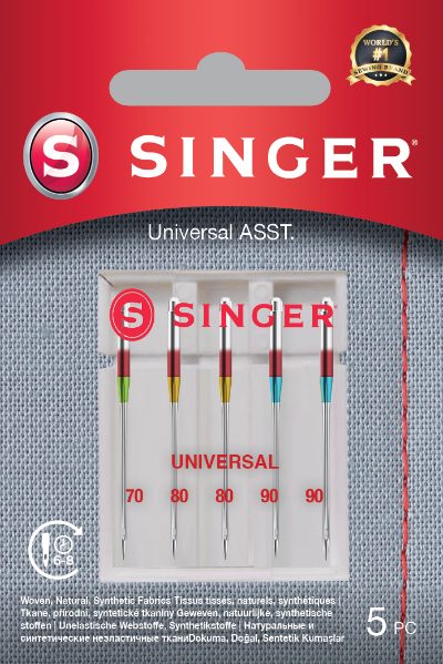 Universal Needle ASST 5PK for Woven Fabrics
