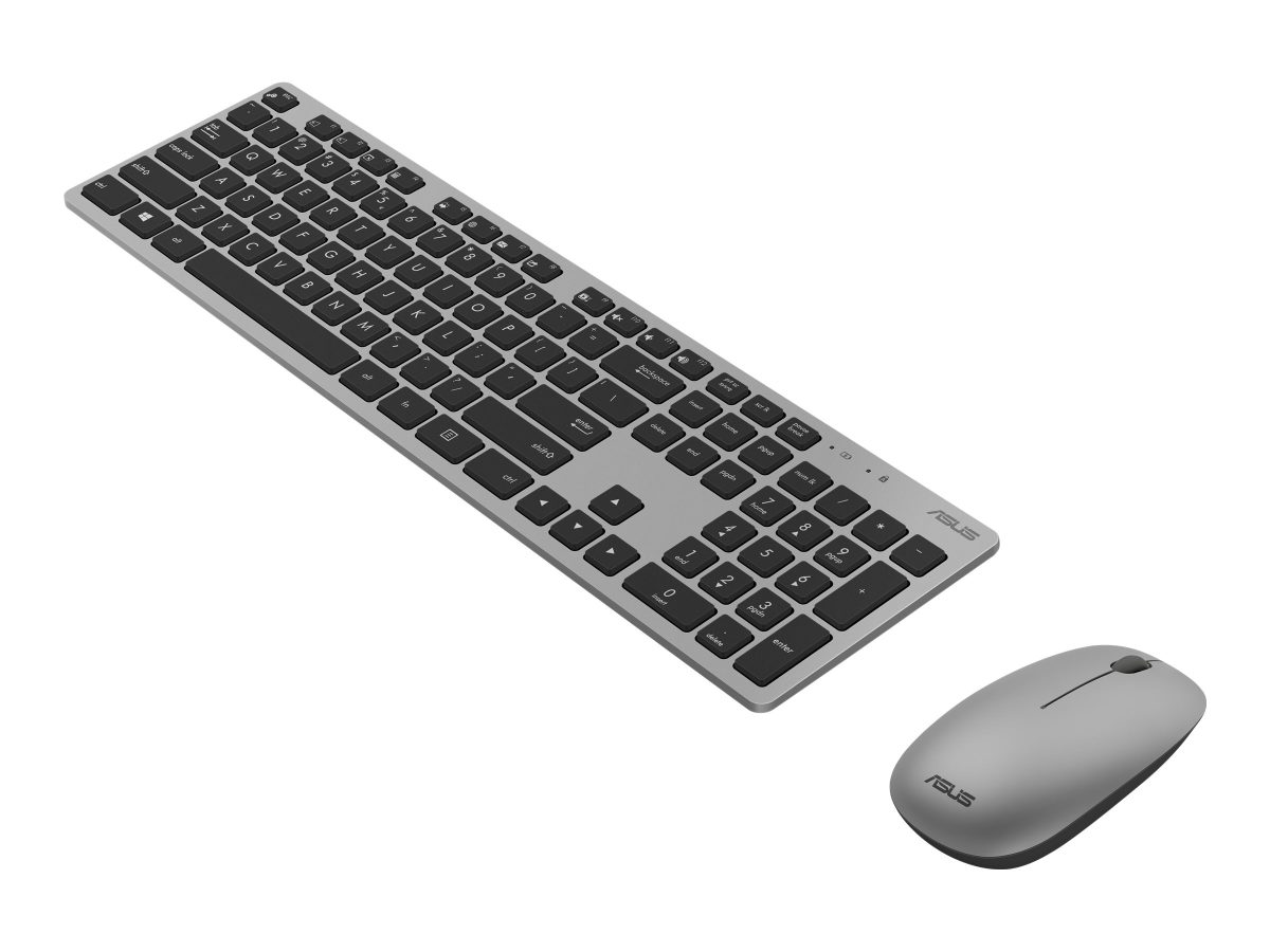 Asus W5000, Keyboard and Mouse Set, Wireless, US, Gray
