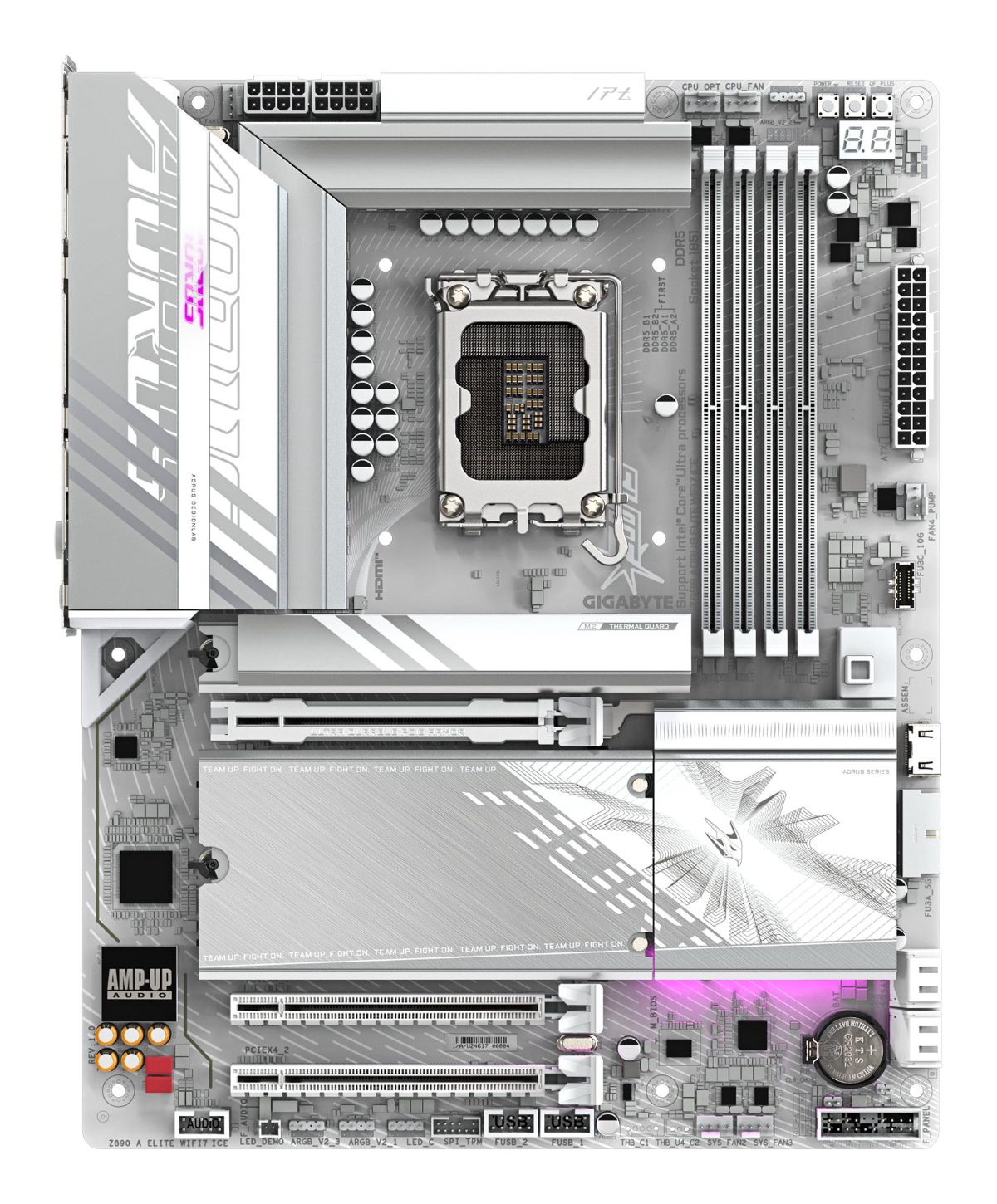 Gigabyte Z890 A ELITE WF7 ICE, Processor family Intel, Processor socket LGA1851, DDR5, Supported hard disk drive interfaces SATA, M.2, Number of SATA connectors 4