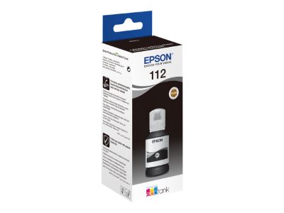 Epson 112 EcoTank Pigment, C13T06C14A, Ink Bottle, Black