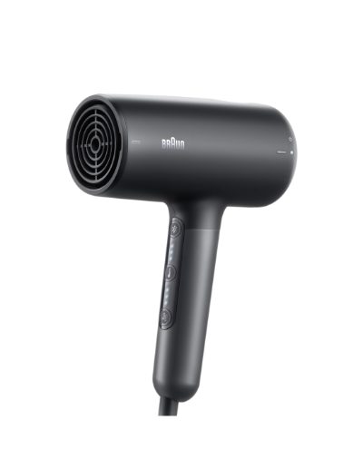 Hair dryer, BRHD425E, 2100 W, Number of temperature settings 3, Ionic function, Diffuser nozzle, Black
