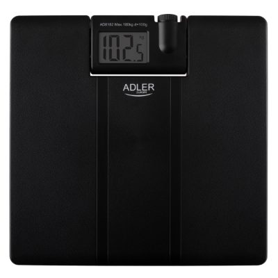 Bathroom Scale with Projector, AD 8182, Maximum weight (capacity) 180 kg, Accuracy 100 g, Black