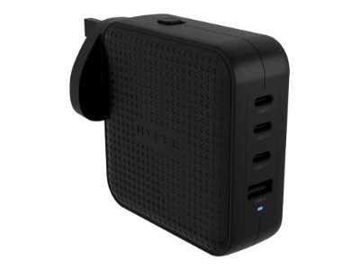 Hyper HyperJuice 100W USB-C GaN Travel Charger (3C+1A) - Black, Hyper