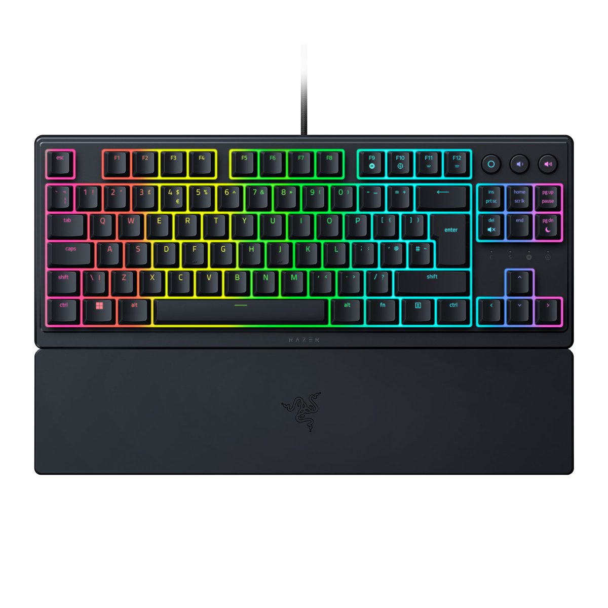 Ornata V3 Tenkeyless, Mechanical Gaming keyboard, Wired, RGB LED light, US, Black