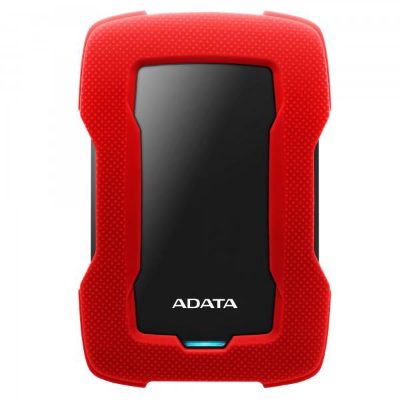 External HDD, ADATA, HD330, 2TB, USB 3.1, Colour Red, AHD330-2TU31-CRD