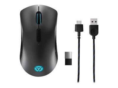 Wireless Gaming Mouse, Legion M600, Optical Mouse, 2.4 GHz, Bluetooth or Wired by USB 2.0, Black, 1 year(s)