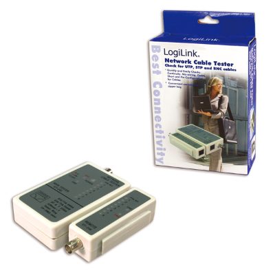 Cable tester for RJ45 and BNC with remote unit