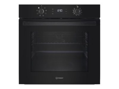 INDESIT Oven, IO K55C B, 71 L, Electric, Catalytic, Electronic, Height 59.5 cm, Width 59.5 cm, Black