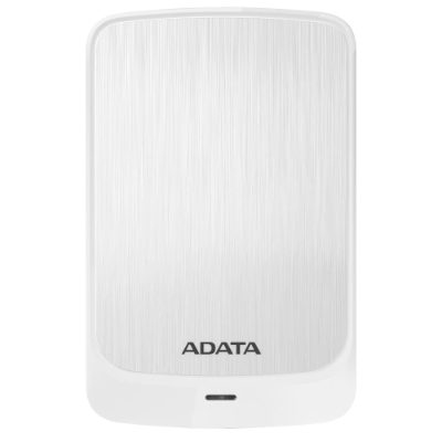 External HDD, ADATA, HV320, AHV320-2TU31-CWH, 2TB, USB 3.2, Colour White