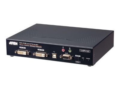 DVI-I Dual Display KVM over IP Extender Transmitter, KE6940AT, Warranty 36 month(s)