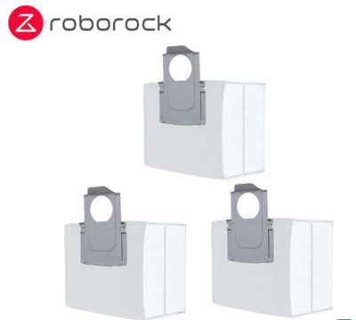 Vacuum Cleaner Accessory, ROBOROCK, Disposable Dust Bag 3pcs, White, For OC0/Q70+/Q70 Max+/OC5/Q75+/Q75 Max+/Q55+/O35/S75 MaxV Ultra/S70 Pro Ultra/S80 Pro Ultra/S85 Pro Ultra/OC0-D/S80+/Q80 Max+/OC5-D/S85+/Q85 Max+/Q55 Pro+/S70 Max Ultra/S75 Max Ultra/Q55 Max+/Q55 DuoRoller+, 8.02.0131