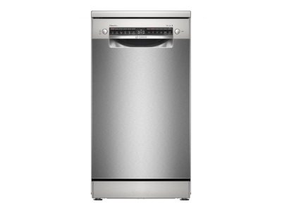 Bosch Dishwasher, SPS4HMI13E, Free standing, Width 45 cm, Number of place settings 10, Number of programs 6, Energy efficiency class D, Display, AquaStop function, Brushed steel