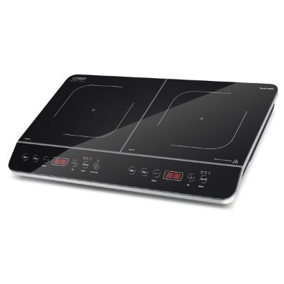 Hob, Touch 3500, Induction, Number of burners/cooking zones 2, Touch control, Timer, Black, Display